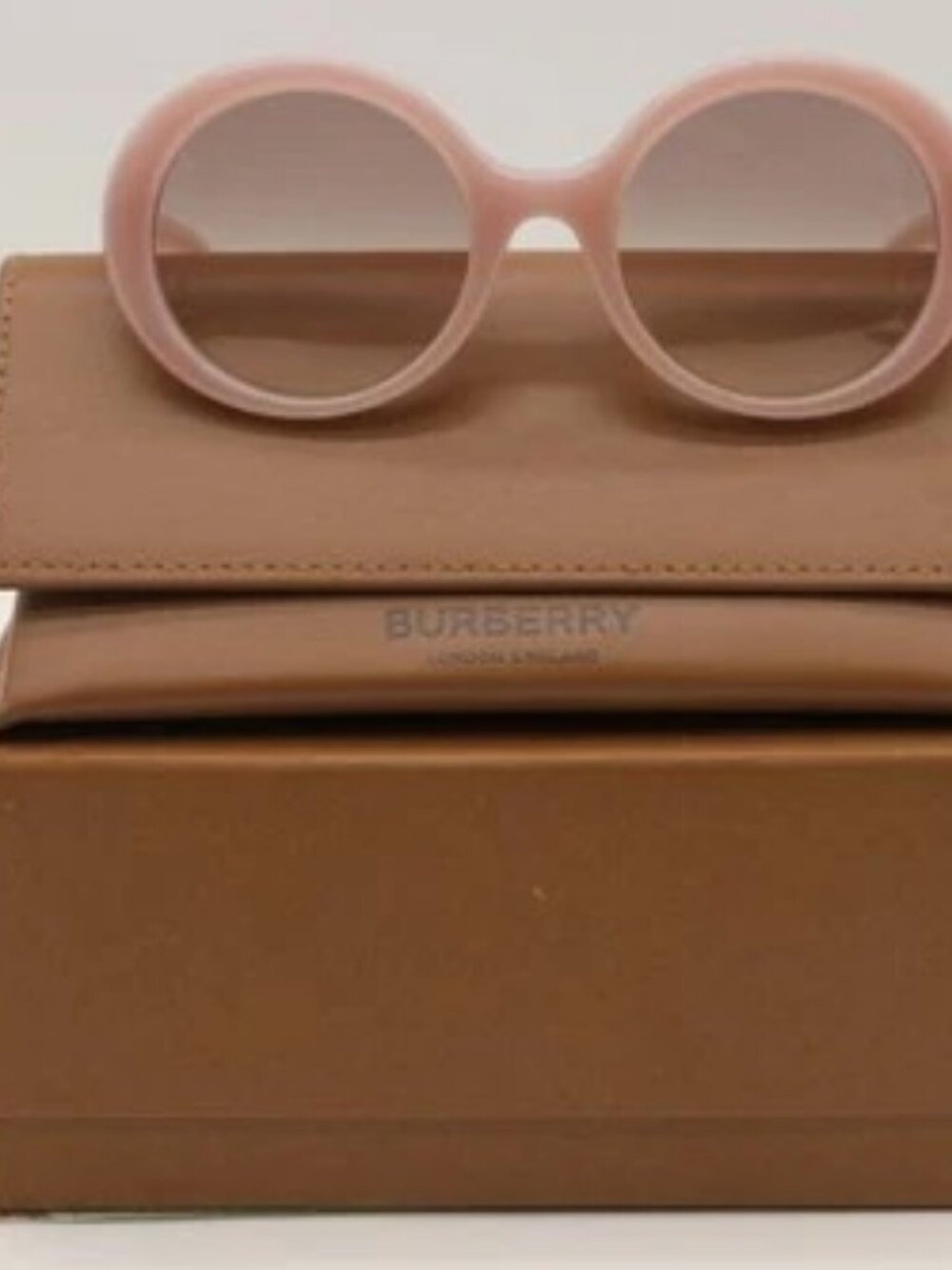 BURBERRY B4314 3885/13 52-22 140mm 1N Round Sunglasses - Opal Pink